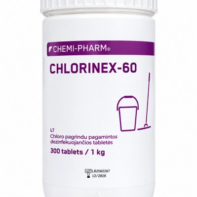 Chloro tabletės Chlorinex-60, 300vnt